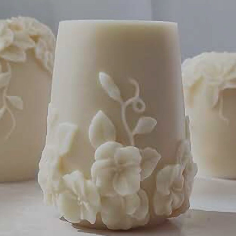 Wine flower candle